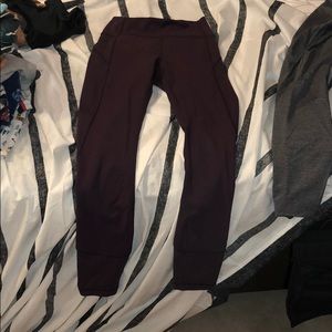 dark purple lululemon leggings (size 4)